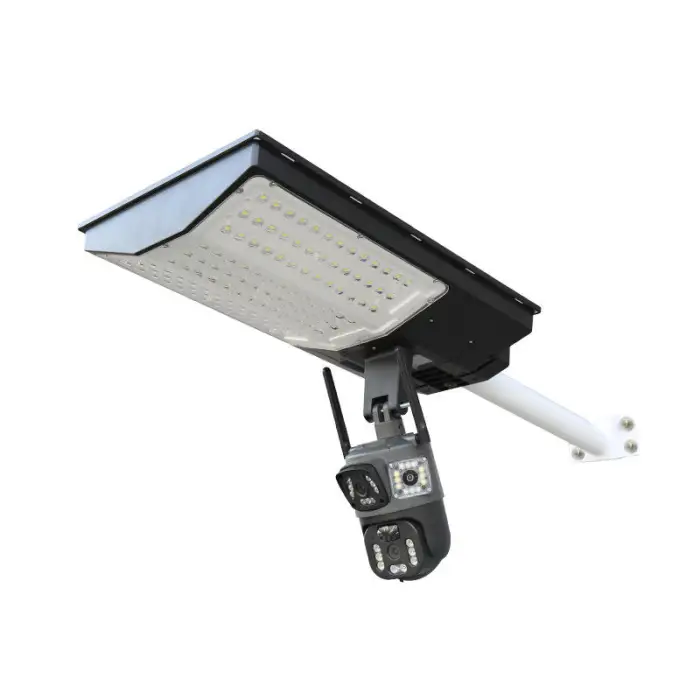 High-power Camera 4G Dual Monitoring IP65 LED Light Source Solar Integrated Street Light for Outdoor Courtyard Road