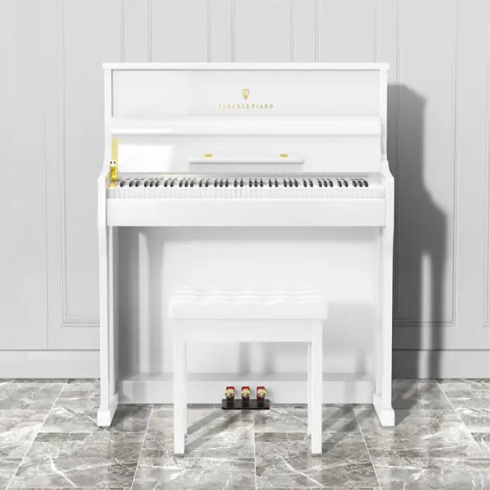 Terrence S71 88 Keys Heavy Hammer Professional Grade Beginner-Friendly Vertical Electric Piano for Home Use Upright Piano Design