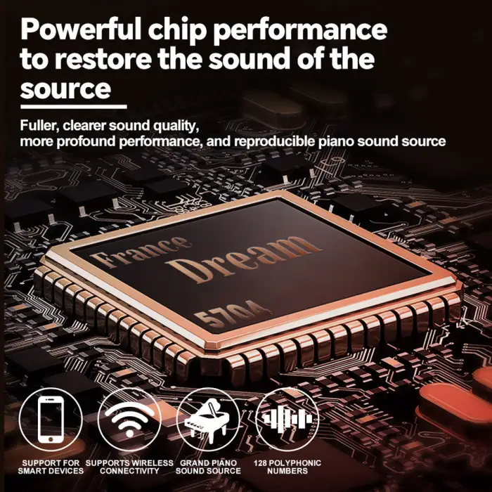 Piano Electronic Digital Piano Digital 88 Keys Weighted Hammer Keyboard Print Pianos