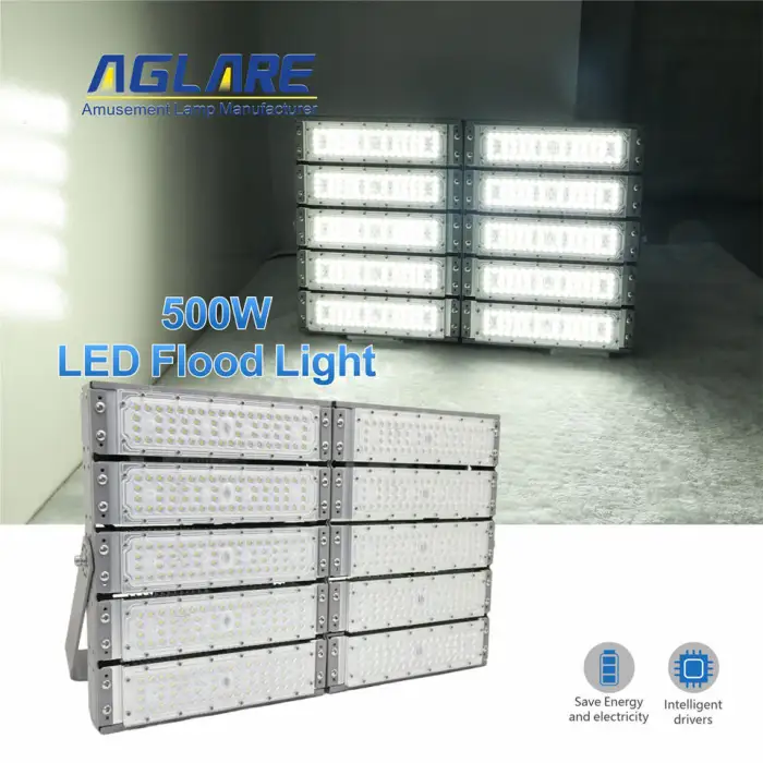 High Mast Stadium IP65 Soccer Field Tennis Court Led Flood Street Lamp 500W Stadium Lights Pole Outdoor Light