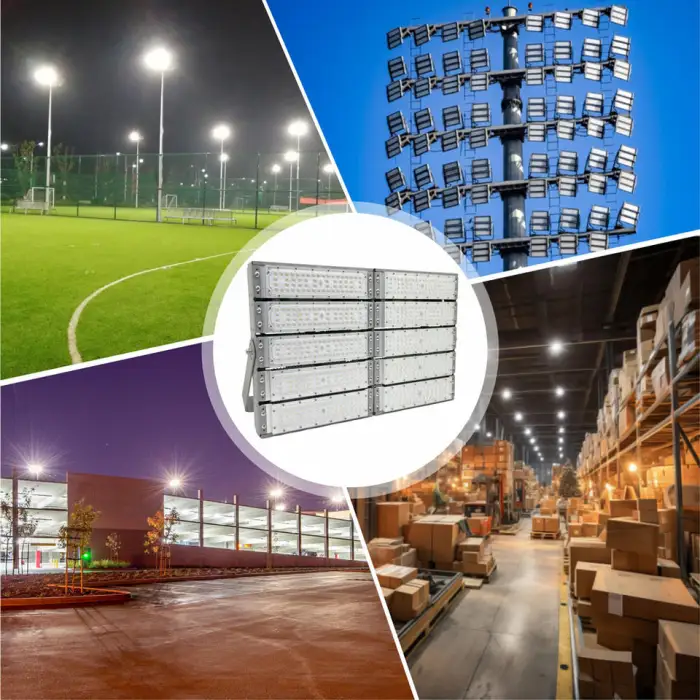 High Mast Stadium IP65 Soccer Field Tennis Court Led Flood Street Lamp 500W Stadium Lights Pole Outdoor Light