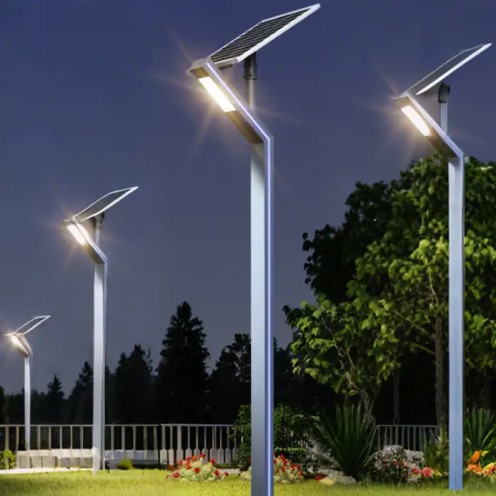 Garden Solar Led Street Lights 30w 3m Ip65 Led Outdoor Landscape Decoration Community Channel Pillar Lamp
