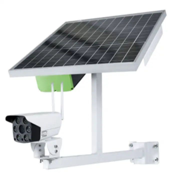 Solar Powered Panel Wifi Cctv Waterproof Battery Operated Outdoor Wireless Security Camera Street Lights with 4g Sim Card