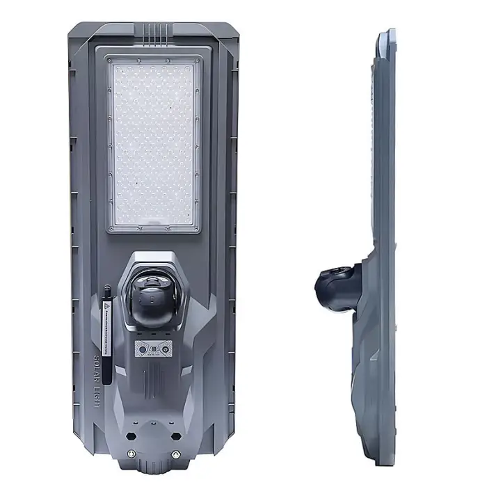 Powerful 800W 1200W Solar LED Street Light 4MP Smart All-In-One Solar Camera Support Max 256GB
