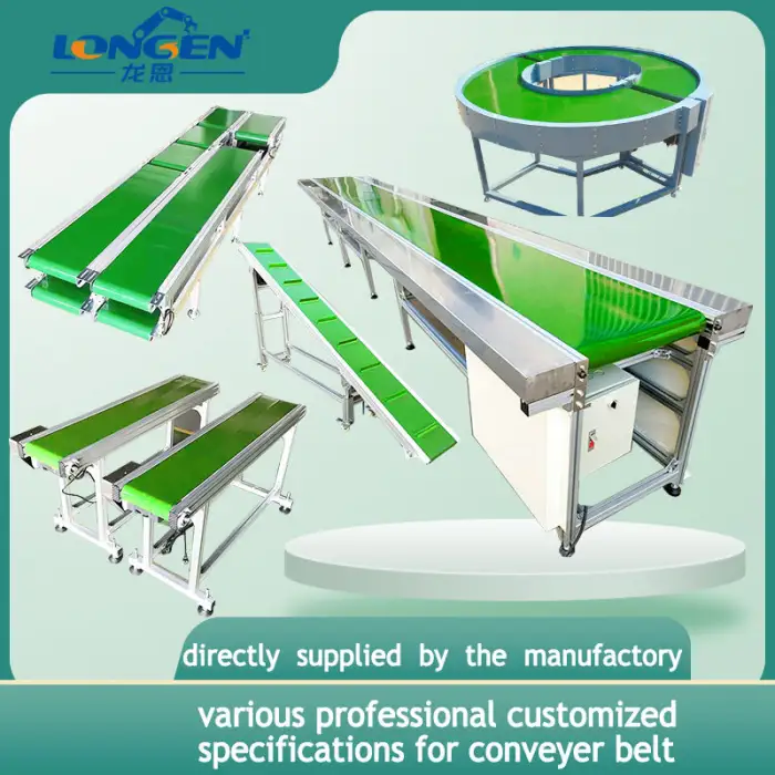 LONGEN PVC Green Belt Conveyor for Assembly Line