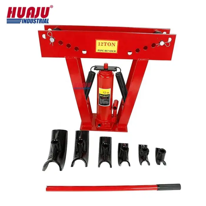Huaju Industrial HB12 Hand Operated Hydraulic Pipe Bender 12 Ton Manual Tube Bending Machine