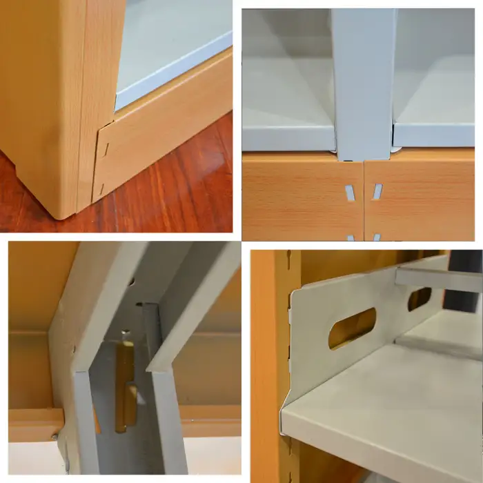 MDF Double Side Steel Book Shelves for Library Furniture