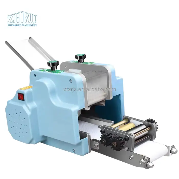 Tabletop Small Grain Product Automatic Papad Momo Empanada Samosa Gyoza Wonton Dumpling Maker Skin Wrapper Making Machine