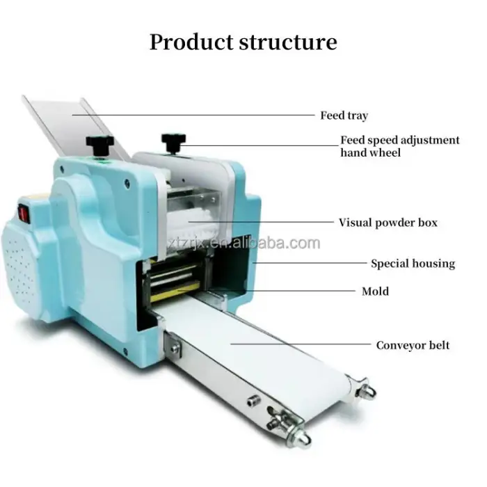 Tabletop Small Grain Product Automatic Papad Momo Empanada Samosa Gyoza Wonton Dumpling Maker Skin Wrapper Making Machine