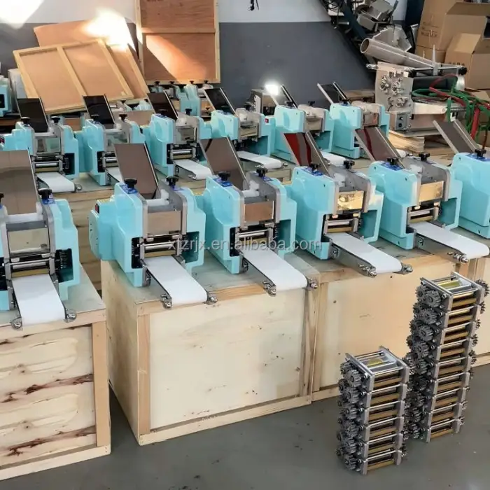 Tabletop Small Grain Product Automatic Papad Momo Empanada Samosa Gyoza Wonton Dumpling Maker Skin Wrapper Making Machine