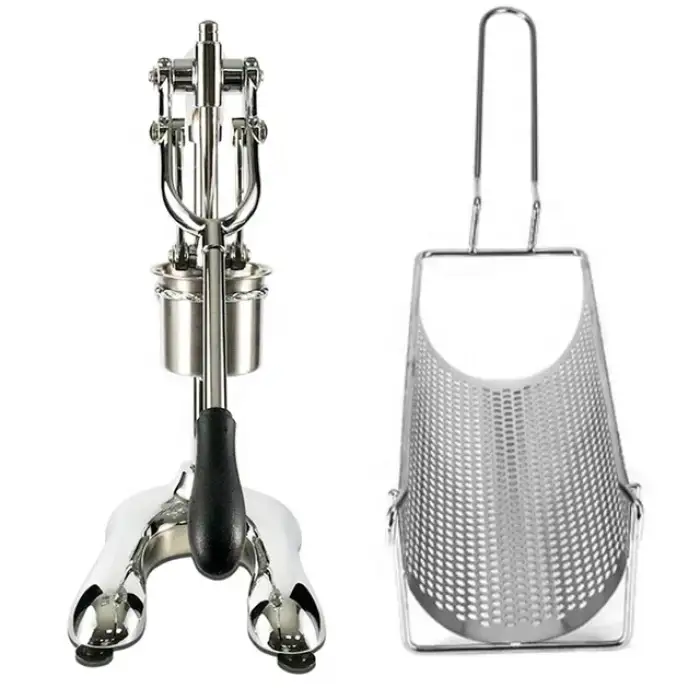 Stainless Steel Hand Press Long Large French Fries Chips Machine, 30cm Long Chip Stick Making Machine