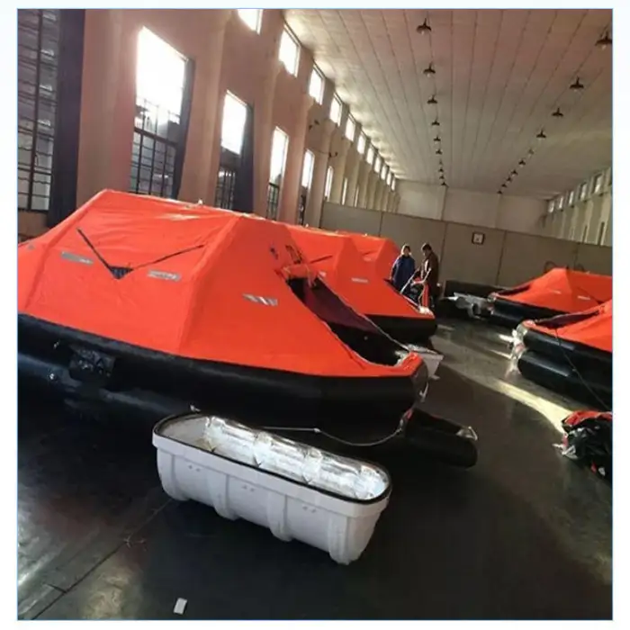 Marine Cruise Ship Automatic Inflatable Righting Life Raft Marine Emergency Release Throwing Life-saving Equipment