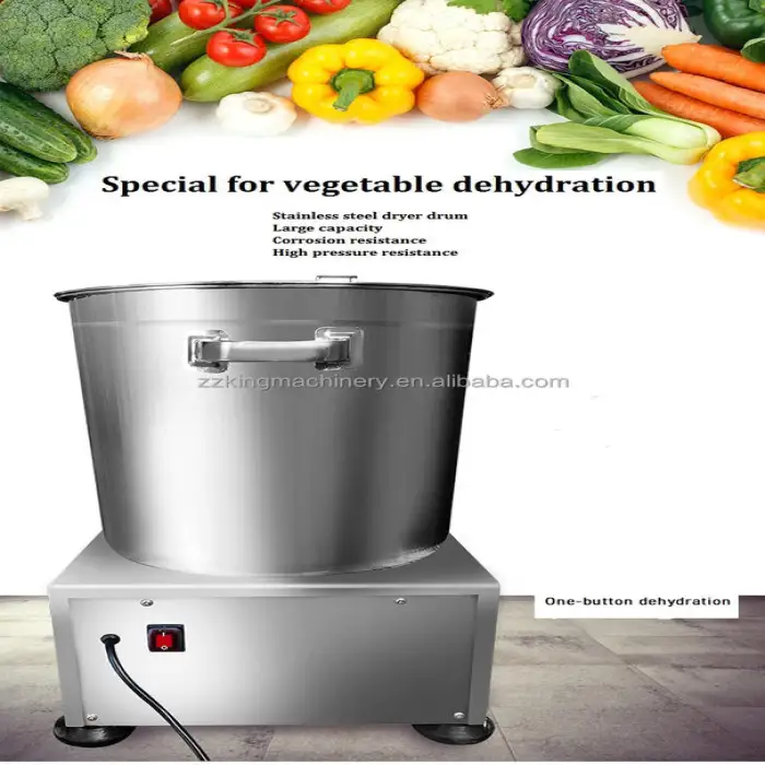 Spin Drying Machinery Centrifugal French Fries Lettuce Potato Chips Fruit and Vegetable Dewatering Machine