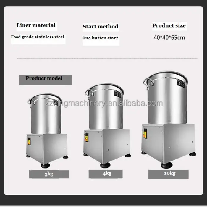 Spin Drying Machinery Centrifugal French Fries Lettuce Potato Chips Fruit and Vegetable Dewatering Machine