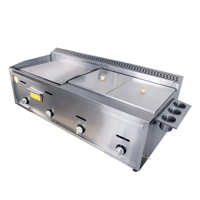 Commerical Stainless Steel Countertop Chicken Chips Propane Gas Deep Fryer Frying Machine