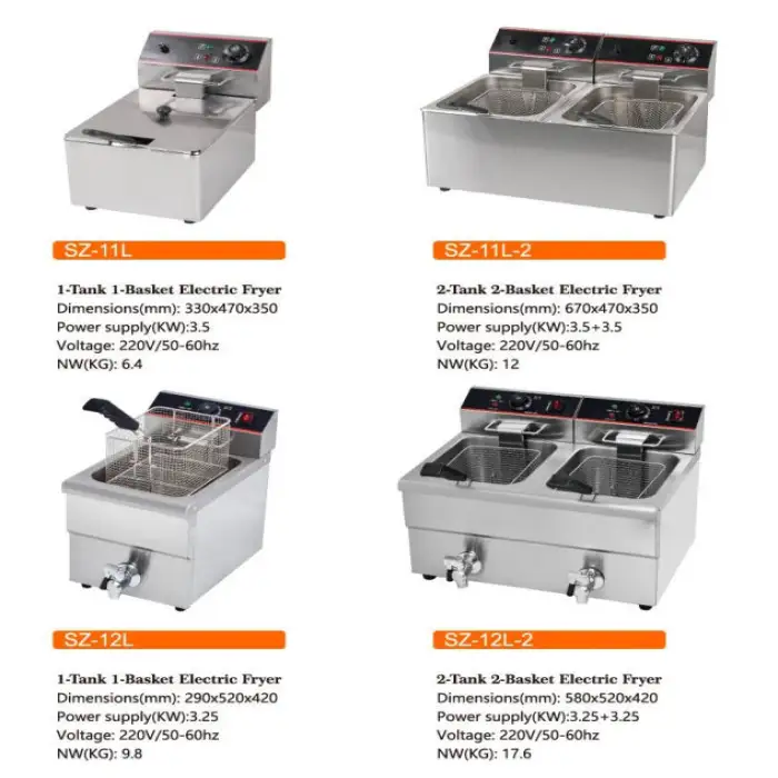 Automatic Commercial Fryer Machinery 2 Tank 2 Baskets Pork Skin Meat Chicken Nuggets Continuous Frying Machine