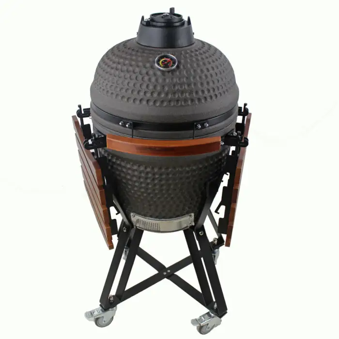 Garden Auplex Ceramic Frosted Glaze Kamado Joe 18 Inch Charcoal BBQ Grill Outdoor