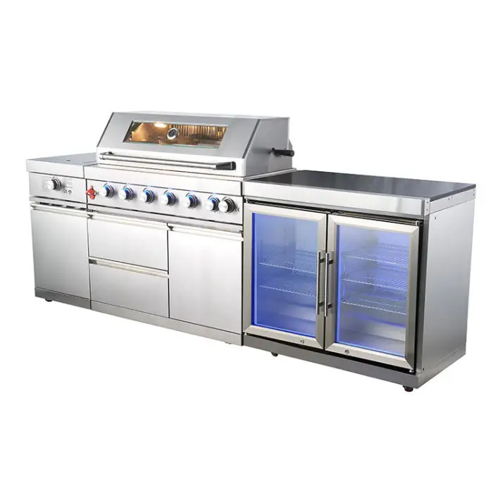 Customize High End Good Quality Stainless Steel BBQ Gas Grill Outdoor Kitchen with AGA / CSA / CE Certificate