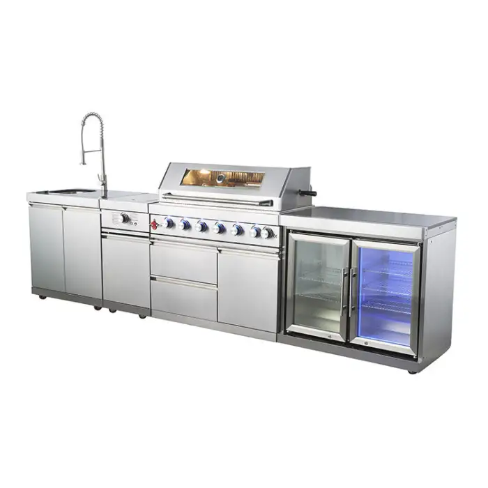 Customize High End Good Quality Stainless Steel BBQ Gas Grill Outdoor Kitchen with AGA / CSA / CE Certificate