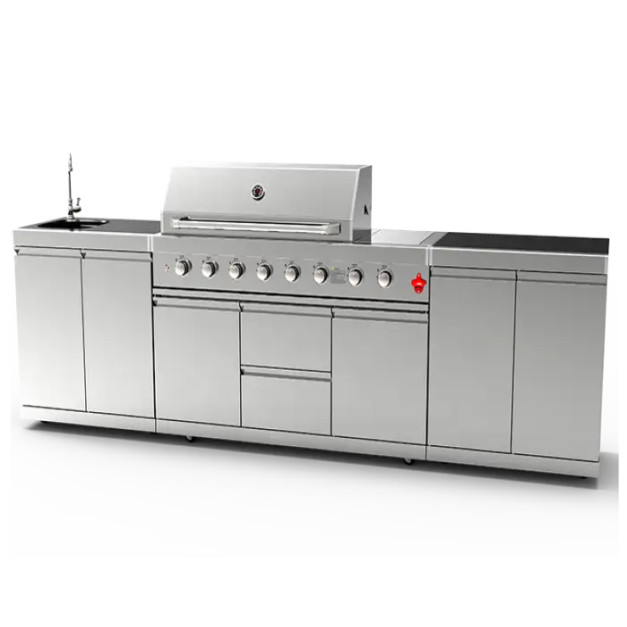 Customize High End Good Quality Stainless Steel BBQ Gas Grill Outdoor Kitchen with AGA / CSA / CE Certificate