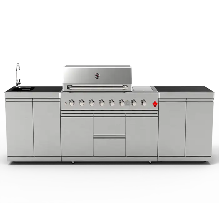 Customize High End Good Quality Stainless Steel BBQ Gas Grill Outdoor Kitchen with AGA / CSA / CE Certificate