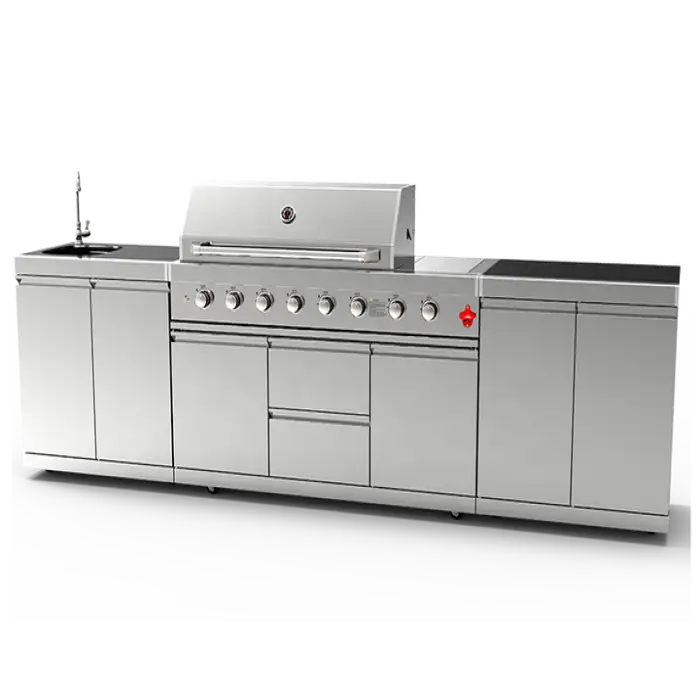 Customize High End Good Quality Stainless Steel BBQ Gas Grill Outdoor Kitchen with AGA / CSA / CE Certificate