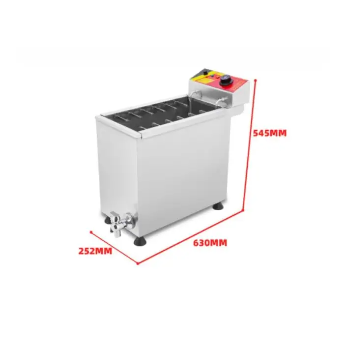 Commercial Condition 25L Electric Stainless Steel Cheese Dog Sticks Fryer 220V Deep Corn Dog Fryer Machine for Chicken