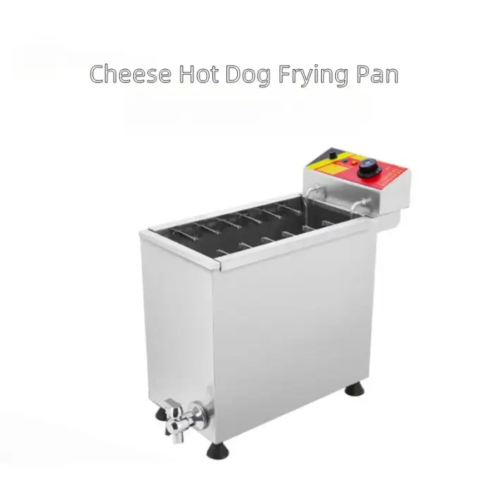 Commercial Condition 25L Electric Stainless Steel Cheese Dog Sticks Fryer 220V Deep Corn Dog Fryer Machine for Chicken