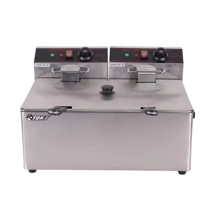 Commercial Electric 12L Tornado Deep Fryer for Potato Chips Donuts Funnel Cakes Large Capacity Machine