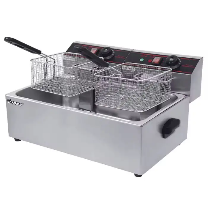 Commercial Electric 12L Tornado Deep Fryer for Potato Chips Donuts Funnel Cakes Large Capacity Machine