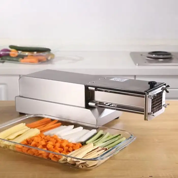 Automatic 110 220V Stainless Steel Electric Potato Slicer Cucumber Slitter Potato Chip Cutting Machine