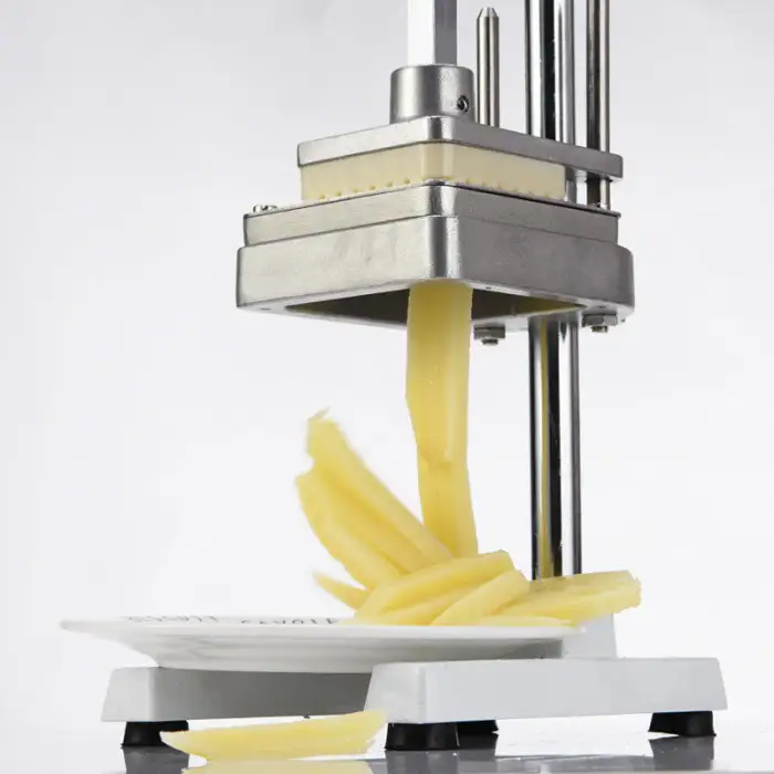Vertical Manual Potato Cutting Fries Machine 2 Knives Potato Strip Cutter Commercial