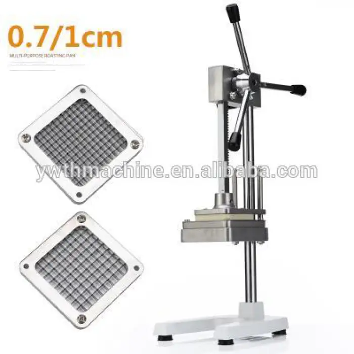 Vertical Manual Potato Cutting Fries Machine 2 Knives Potato Strip Cutter Commercial