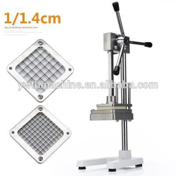 Vertical Manual Potato Cutting Fries Machine 2 Knives Potato Strip Cutter Commercial