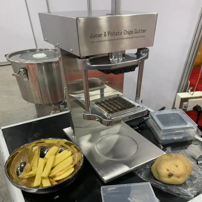 Automatic Potato Chips Production Line Frozen French Fries Making Machine