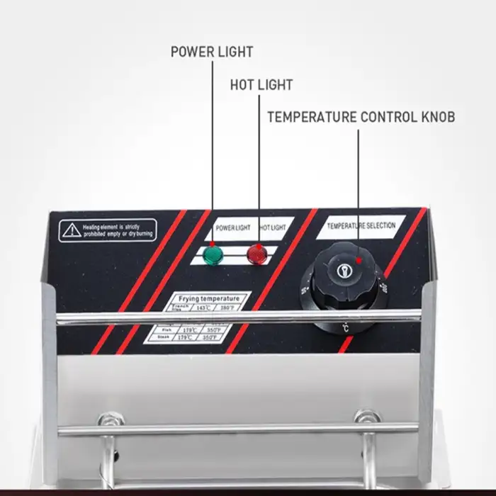 Electric Potato Chips Deep Fryer Machine Kitchen Stainless Steel Condition for Restaurant