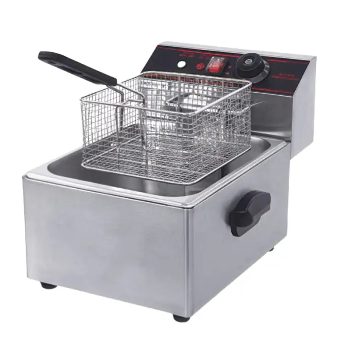 CE Certification 6L 8L 12L 16L Double Tank Electric Gas Deep Fryer for Commercial Chicken Chips French Fries Offer