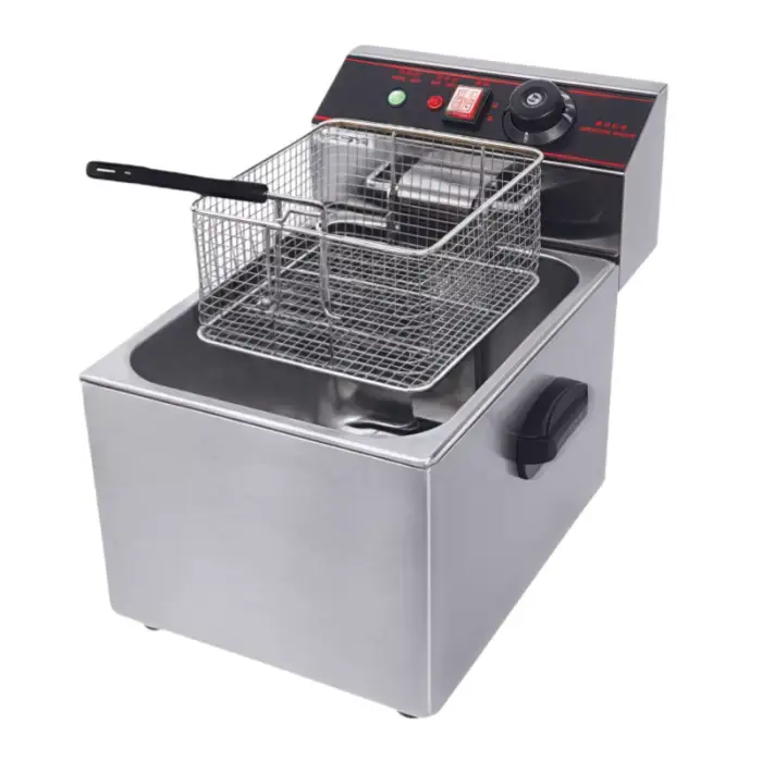 CE Certification 6L 8L 12L 16L Double Tank Electric Gas Deep Fryer for Commercial Chicken Chips French Fries Offer