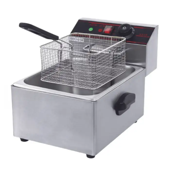 CE Certification 6L 8L 12L 16L Double Tank Electric Gas Deep Fryer for Commercial Chicken Chips French Fries Offer