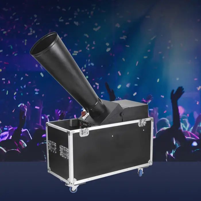 Large CO2 Confetti Cannon Machine Dry Ice Wedding Stage Confettic Blaster with DMX Paper Confetti Blast for Weddings Events