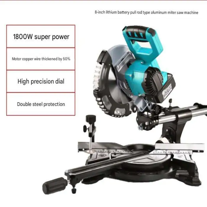 Woodworking Cutting Saw Pull Rod Miter Saw High Precision Push-pull Household Aluminum Cut Off Saw Cordless Sliding Miter Saw