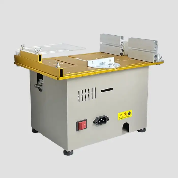 Portable Mini Multi-Function Table Saw Woodworking Machine Aluminum Groove Trimming Cutting Bench Cutter Motor Horizontal