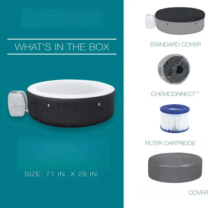 Outdoor Inflatable Tub Spa Pool with PVC Whirlpool Pump Included