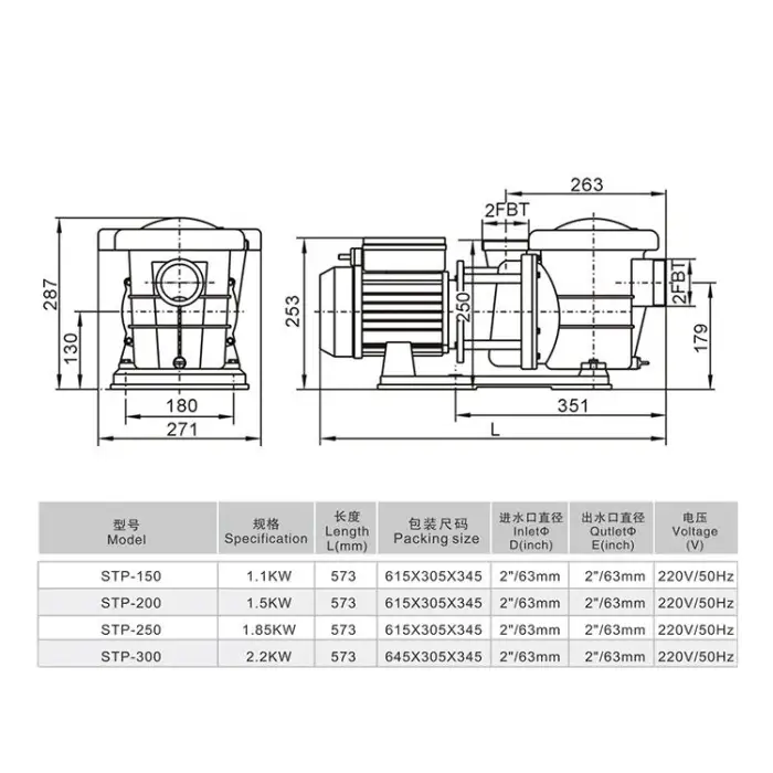 Small Pool Water Pump 1hp Motor Swimming Pool Pump Swimming Pool Electric Water Pumps