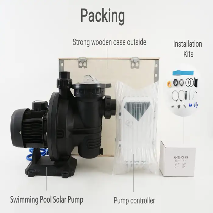 Swimming Pool Pump Solar Power System Solar Water Pump for Pond