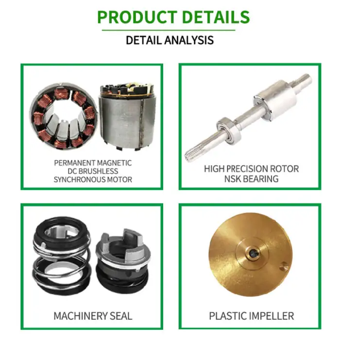 Ac Dc Solar Powered Equipment Brushless Swimming Pool Solar Water Pump