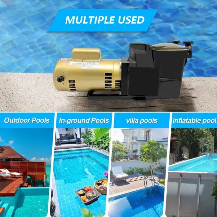 High-quality Components 220V 380V 50Hz Double Speed Swimming Water Pump Water Circulation Pump Electric Pool Pump for