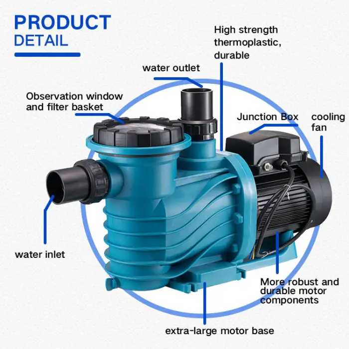 1/1.5/2/3HP Swimming Pool Pump Electric Swimming Pool Water Pump Water Pump