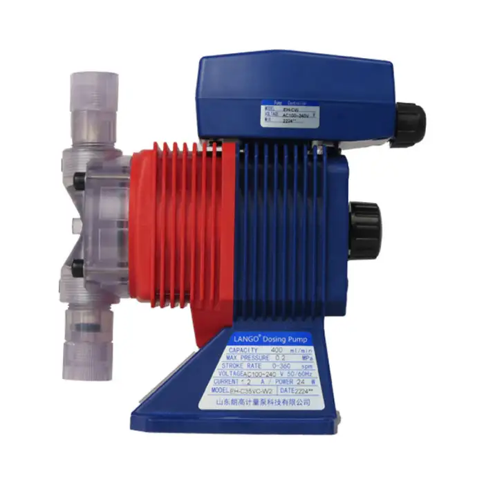 Lango Industrial EN-C35VC-W2 RO Wastewater Swimming Pool Pump Electromagnetic Diaphragm Type 4-20mA Control Chemical Dosing Pump