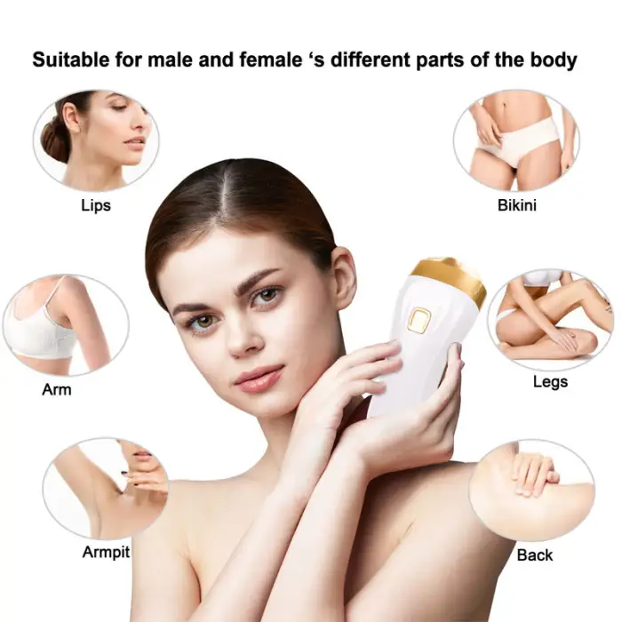 High Energy Home Use 43J Multiple Replaceable Lamps IPL Hair Removal Device with Skin Sensor and IGBT Fast Flashing Speed